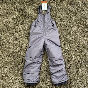 New Cat & Jack Gray Snow Bibs.